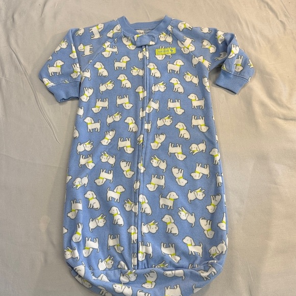 Child of Mine - Blue Baby Sleep Sack with puppy Print - Picture 1 of 3